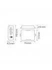 Пульт для люстр дволінійний CONTROLLER-2 max 300W HOROZ ELECTRIC 105-001-0002-011