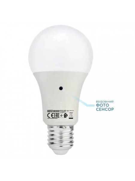 Світлодіодна лампа DARK-10 з сутінковим датчиком 4200K HOROZ ELECTRIC 
001-068-0010-030