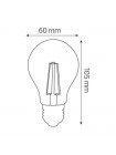 Світлодіодна лампа FILAMENT GLOBE-6 6W Е27 2700К HOROZ ELECTRIC 001-015-0006-010