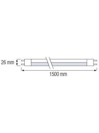 Cвітлодіодна лампа LED TUBE-150 24W T8 6500К 150см HOROZ ELECTRIC 
002-001-0024-0131