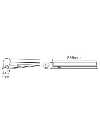 Світлодіодний світильник лінійний SIGMA-10 10W 4200К HOROZ ELECTRIC 
052-001-0090-030