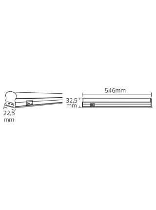 Світлодіодний світильник лінійний SIGMA-7 7W 4200К HOROZ ELECTRIC 
052-001-0060-030