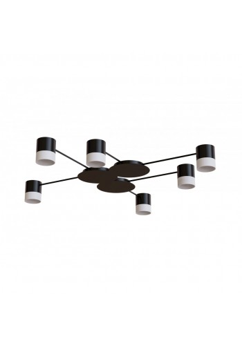 Світильник STARK CL-6/3-ACRIL 6xGX53 BK, 920х100мм, чорний, HOPFEN