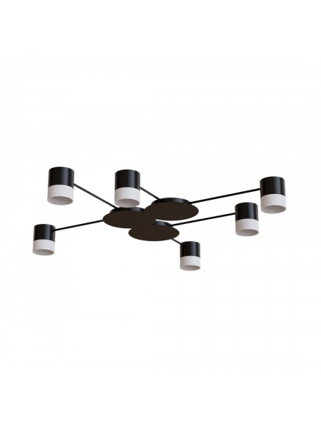 Світильник STARK CL-6/3-ACRIL 6xGX53 BK, 920х100мм, чорний, HOPFEN