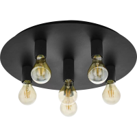 Світильник HOPFEN LOFT TELL 6 BK (E27, max 6 x 40W)