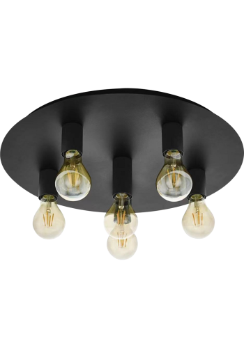 Світильник HOPFEN LOFT TELL 6 BK (E27, max 6 x 40W)
