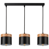 Світильник HOPFEN LOFT ZN 3 PD BK (E27, max 3 x 40W)