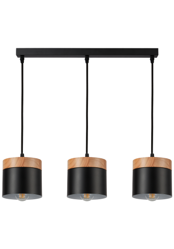 Світильник HOPFEN LOFT ZN 3 PD BK (E27, max 3 x 40W)