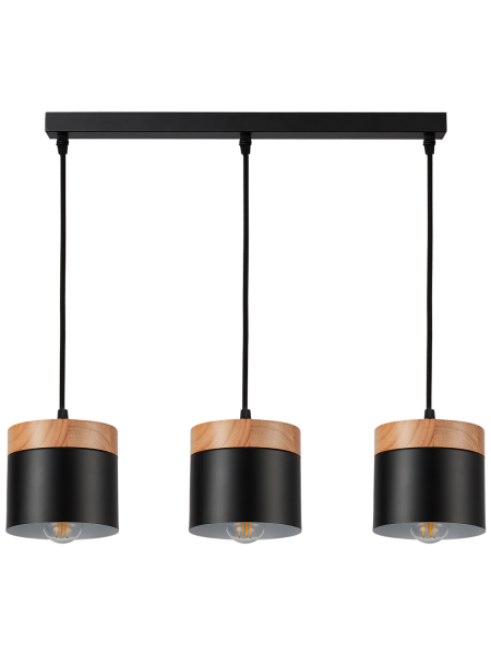Світильник HOPFEN LOFT ZN 3 PD BK (E27, max 3 x 40W)