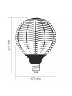LED лампа VIDEX Filament VL-DG125BN 6W E27 1800K Black Magician pine needles VL-DG125BN - 484510