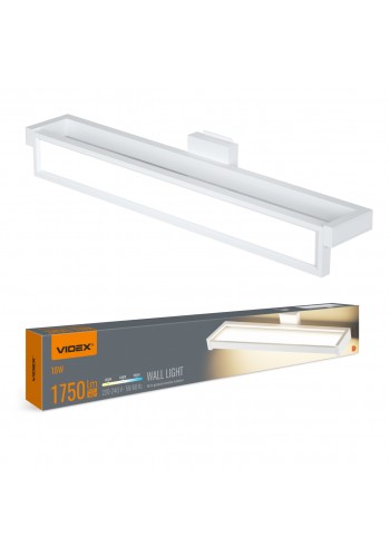 LED світильник настінний з сенсором VIDEX WL02 18W 2800K-4000K-6000K White VL-WL02-18CSW - 487764