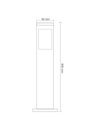 Світильник садово-парковий KAVAK/SQ-5 Е27 HOROZ ELECTRIC 
075-015-0005-010