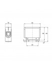 Клемник на DIN-рейку Al 6-50/Cu 2.5-50 мм² сірий Промфактор ( FT1050F )