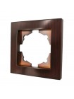 Рамка ELBI VEGA Woodline червоне дерево 1-на (510-012900-271)