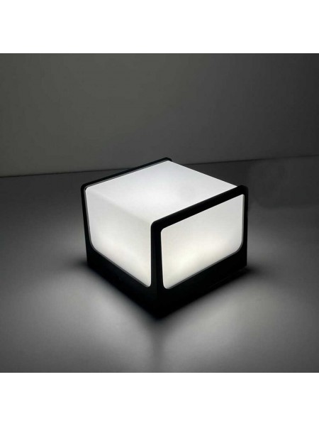 Світильник фасадний Violux CUBE 8W 4200K 600Lm ІР65 чорний ( 500430 )