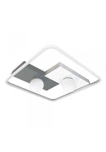 Світильник LED smart PICASSO-S+пульт 85W 3000-5000K IP20 квадрат біло-сірий Violux ( 220645 )