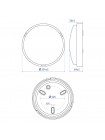Світильник LED Violux ДББ ATOM UA MW sensor 22W 5000K IP44 антрацит плівка ( 243384​ )
