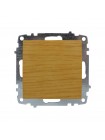Вимикач ELBI ZENA Woodline клен 1кл без рамки ( 609-012700-200 )