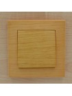 Вимикач ELBI ZENA Woodline клен 1кл без рамки ( 609-012700-200 )