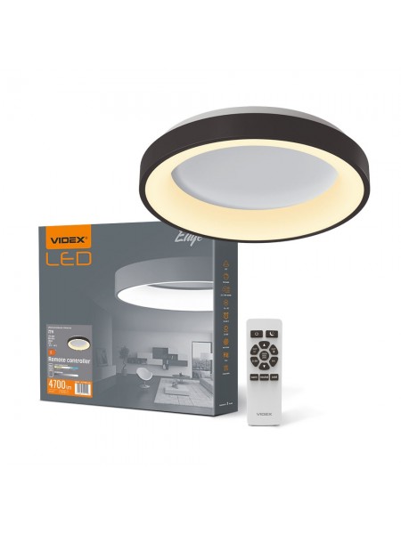 LED світильник VIDEX EDGE-RC-72W-BLACK (VLE-ERC-72B) VLE-ERC-72B - 542194