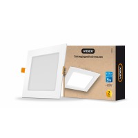 LED світильник вбудований квадрат  VIDEX 9W 5000K