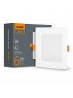 LED світильник Back вбудований квадрат VIDEX 6W 5000K VL-DLBS-065 - 480451
