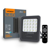 LED прожектор автономний VIDEX 500Lm 5000K VLE-FSO3-205 - 542392