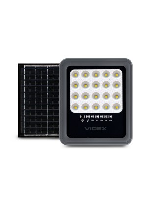 LED прожектор автономний VIDEX 500Lm 5000K VLE-FSO3-205 - 542392