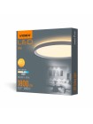LED світильник з декоративною підсвіткою круглий VIDEX DL3R 18W 4000K Білий VL-DL3R-184W - 484350