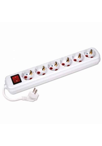 Подовжувач 6 гнізд 5 М з заземленням і вимикачем HOROZ ELECTRIC 200-605-602