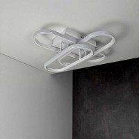 Світильник LED smart DIOR+пульт 90W 3000-5000K IP20 квадрат білий Violux ( 220925 )