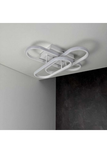 Світильник LED smart DIOR+пульт 90W 3000-5000K IP20 квадрат білий Violux ( 220925 )