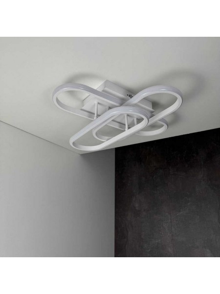 Світильник LED smart DIOR+пульт 90W 3000-5000K IP20 квадрат білий Violux ( 220925 )