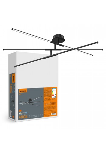 LED світильник стельовий VIDEX CLD013 40W 3000-4000-6000K Black VL-CLD013-40CB - 489973
