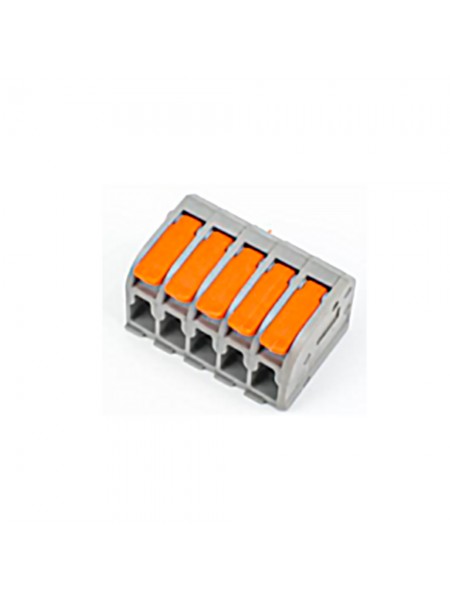 Клемник швидкого монтажу 5п сірий PA (TF-KNG-415) TITANUM TF-KNG-415 - 607458