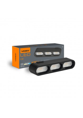 Світильник МАГНІТНИЙ трековий VIDEX LD13B 5.5W 4000K 48V Black VL-TRMS-LD13B - 485739