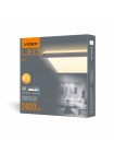 LED світильник з декоративною підсвіткою квадратний VIDEX DL3S 24W 4000K Білий VL-DL3S-244W - 485234