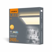 LED світильник з декоративною підсвіткою квадратний VIDEX DL3S 24W 4000K Білий VL-DL3S-244W - 485234