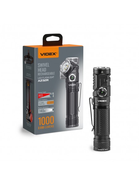 Портативний світлодіодний ліхтарик VIDEX VLF-A232R 1000Lm 5000K VLF-A232R - 486774