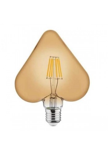 Лампа вінтажна світлодіодна (ретро) RUSTIC HEART-6 6W Filament led 2200К E27