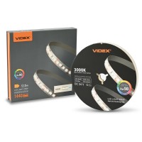 LED стрічка VIDEX DC24V 60W 5M 3000K Ra98 IP20 (VL-LST28144-24123-B5) VL-LST28144-24123-B5 - 489676