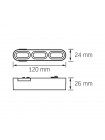 Світильник МАГНІТНИЙ трековий VIDEX LD13B 5.5W 4000K 48V Black VL-TRMS-LD13B - 485739