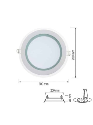 Світлодіодний світильник CLARA-15 15W 4200К HOROZ ELECTRIC 
016-016-0015-030