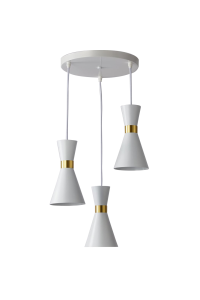 Світильник HOPFEN LOFT CONE 3 PD WH (E27, max 3 x 40W)