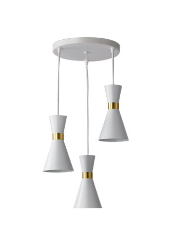 Світильник HOPFEN LOFT CONE 3 PD WH (E27, max 3 x 40W)