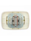 Розетка подвійна з заземленням золото ELA HOROZ ELECTRIC 112-007-0008-030