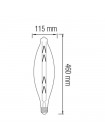 Світлодіодна лампа Filament ELLIPTIC-XL 8W Е27 Титан HOROZ ELECTRIC 001-054-0008-120