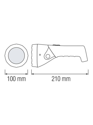 Ліхтарик PUSKAS-3 0.9W жовтий HOROZ ELECTRIC 
084-005-0003-010
