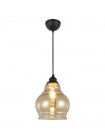 Світильник підвісний RONDO янтарний HOROZ ELECTRIC 021-018-0001-020