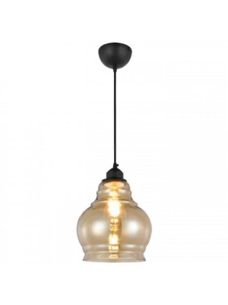 Світильник підвісний RONDO янтарний HOROZ ELECTRIC 
021-018-0001-020